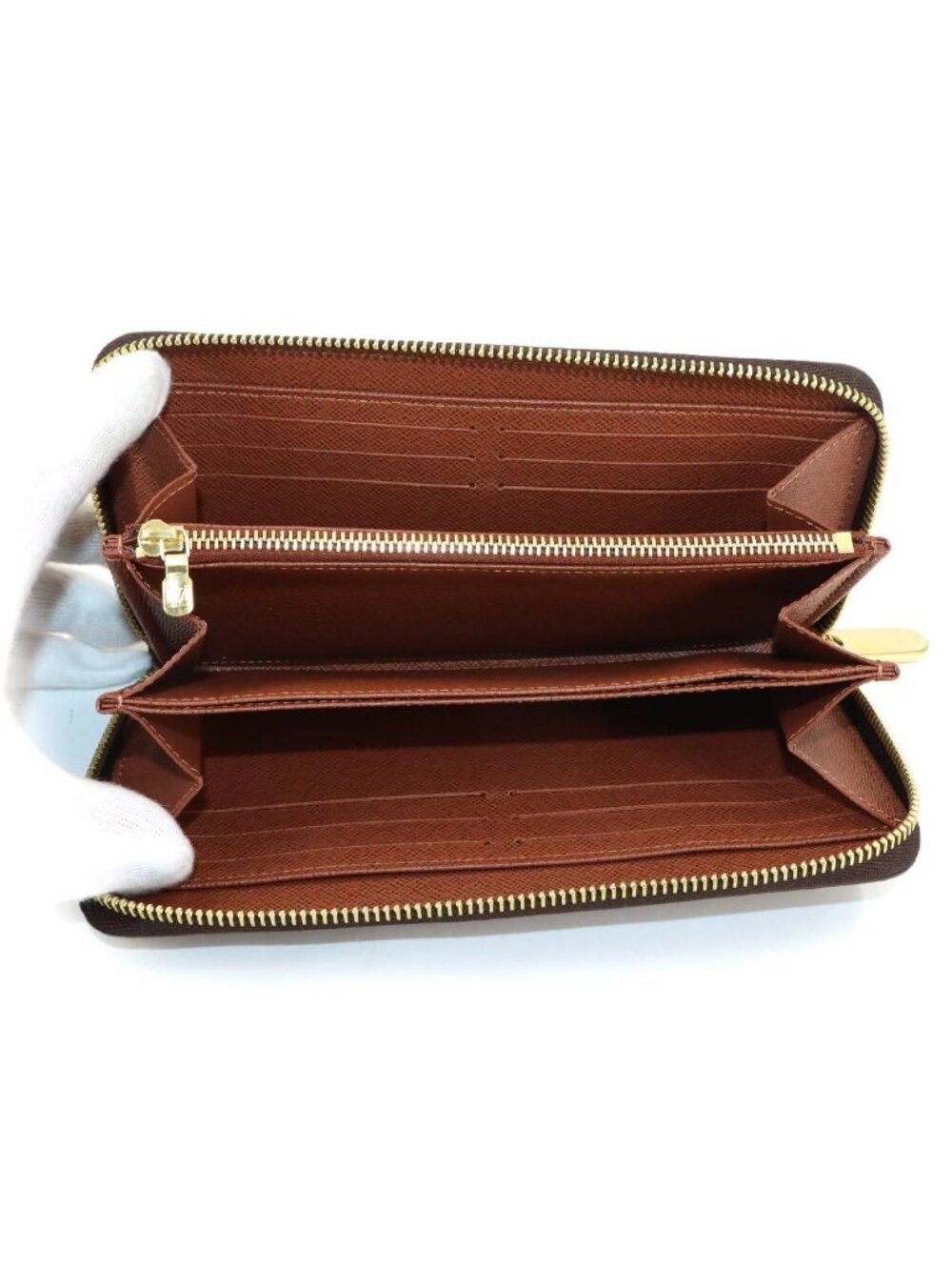 Louis Vuitton Monogram Zippy Wallet Zip Around Brown - Picture 6 of 8